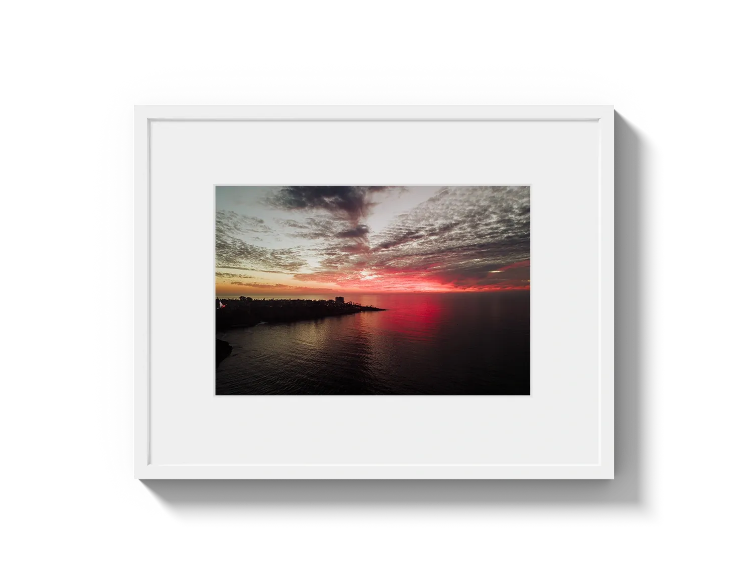 La Jolla Dark Pink Sunset