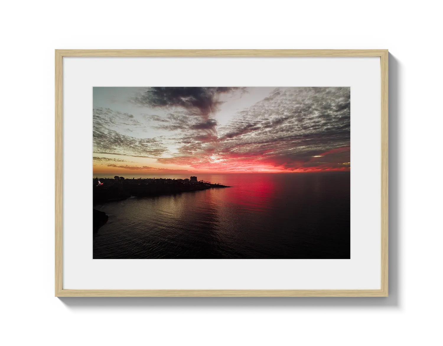 La Jolla Dark Pink Sunset