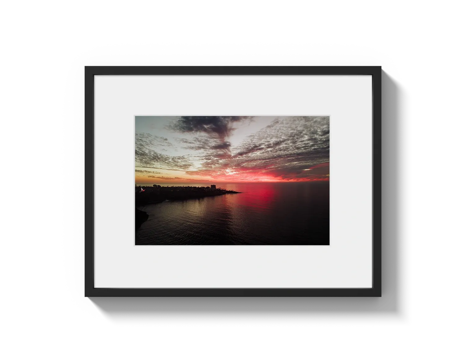 La Jolla Dark Pink Sunset