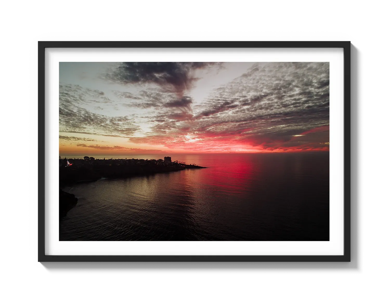 La Jolla Dark Pink Sunset