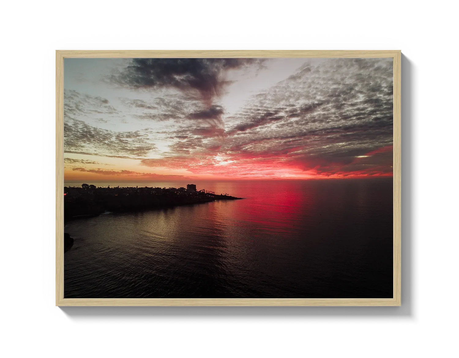 La Jolla Dark Pink Sunset