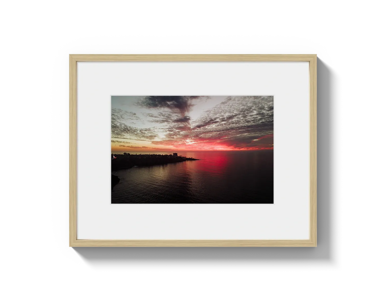 La Jolla Dark Pink Sunset