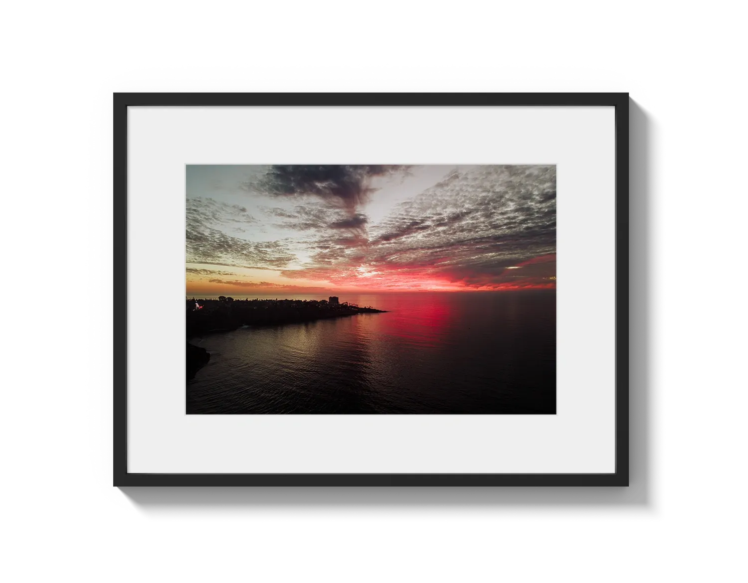 La Jolla Dark Pink Sunset