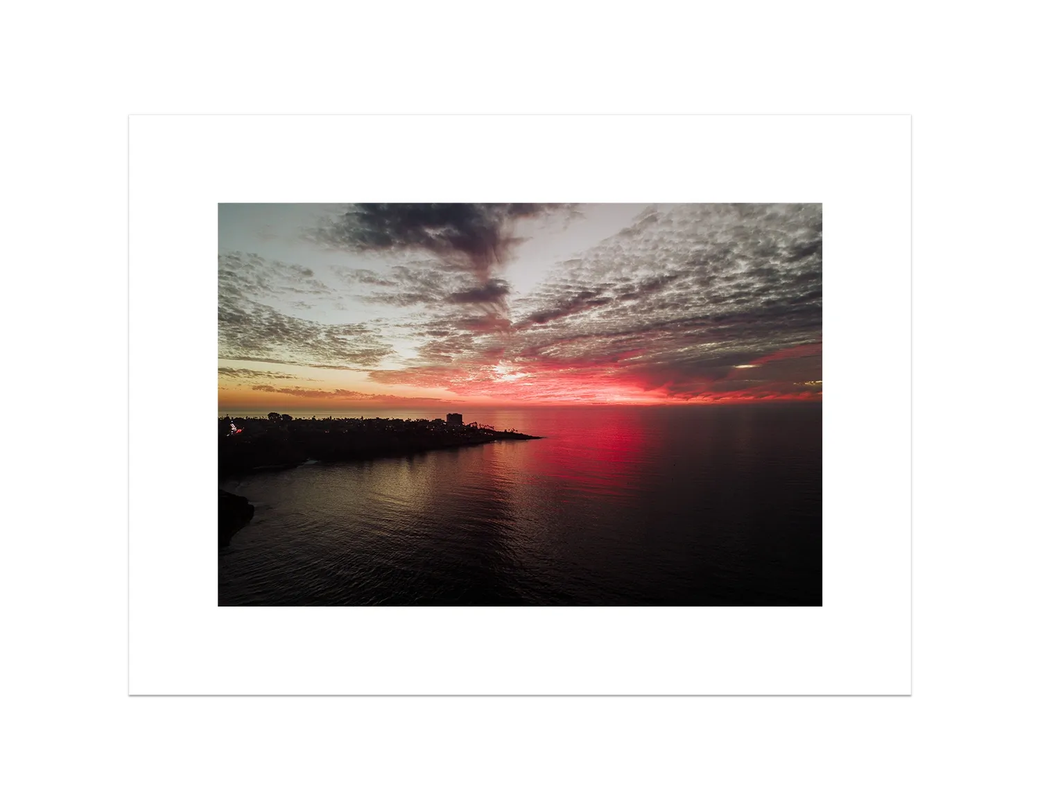 La Jolla Dark Pink Sunset