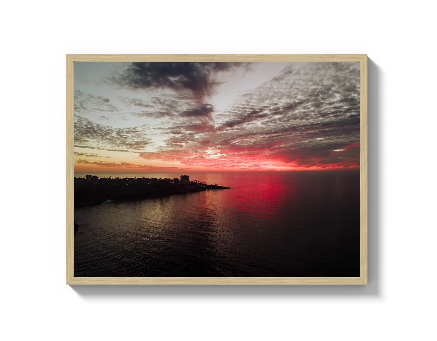 La Jolla Dark Pink Sunset