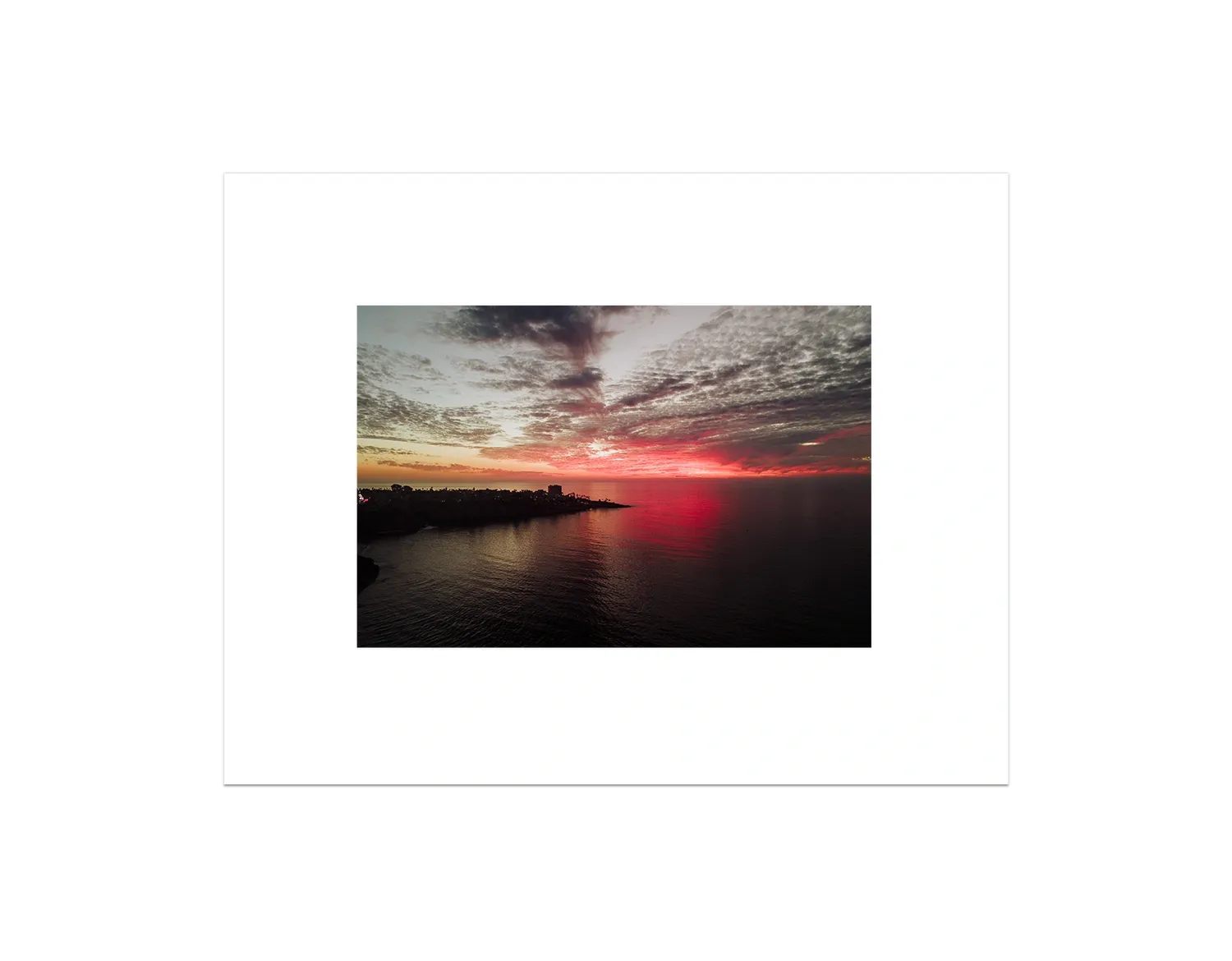 La Jolla Dark Pink Sunset