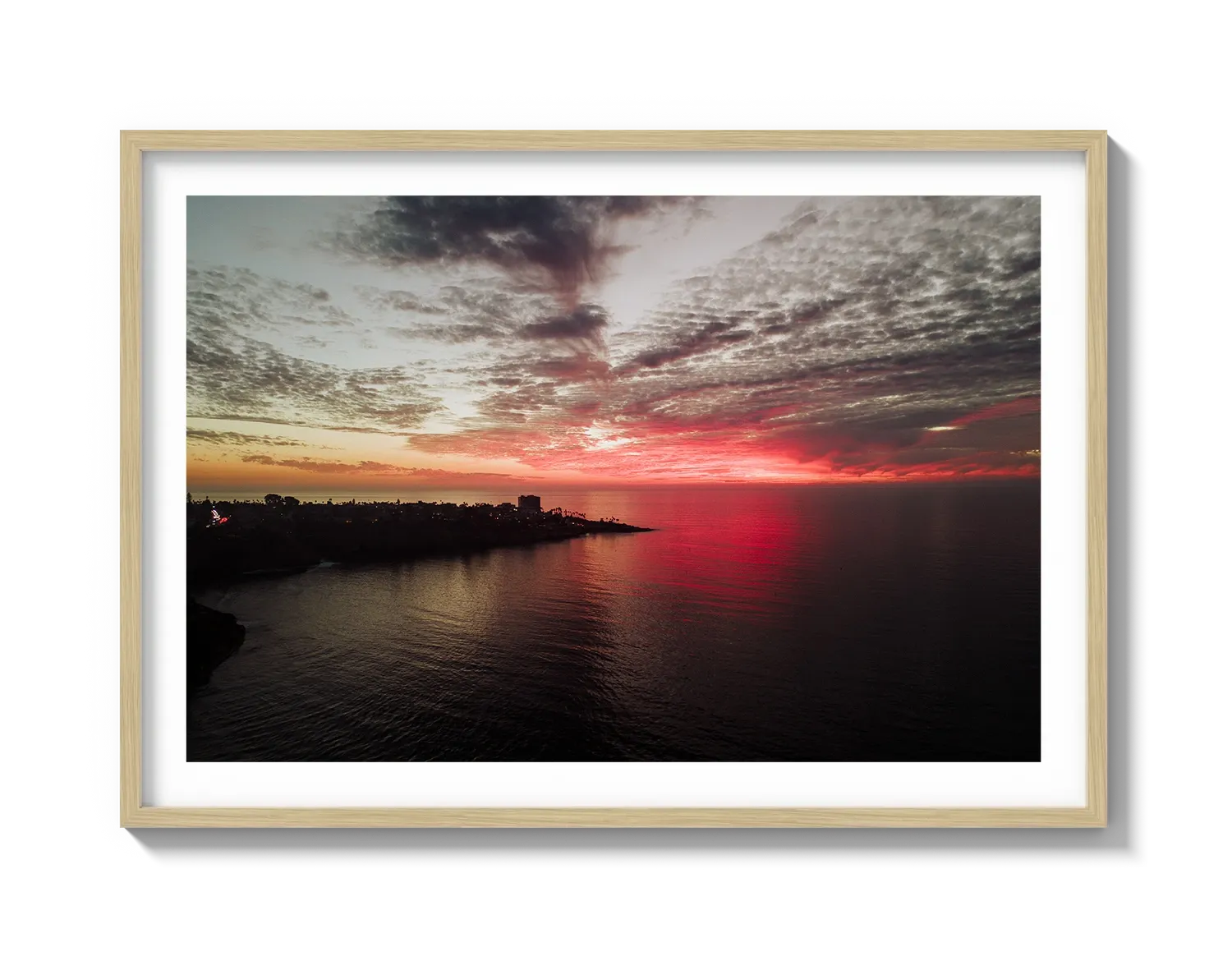 La Jolla Dark Pink Sunset