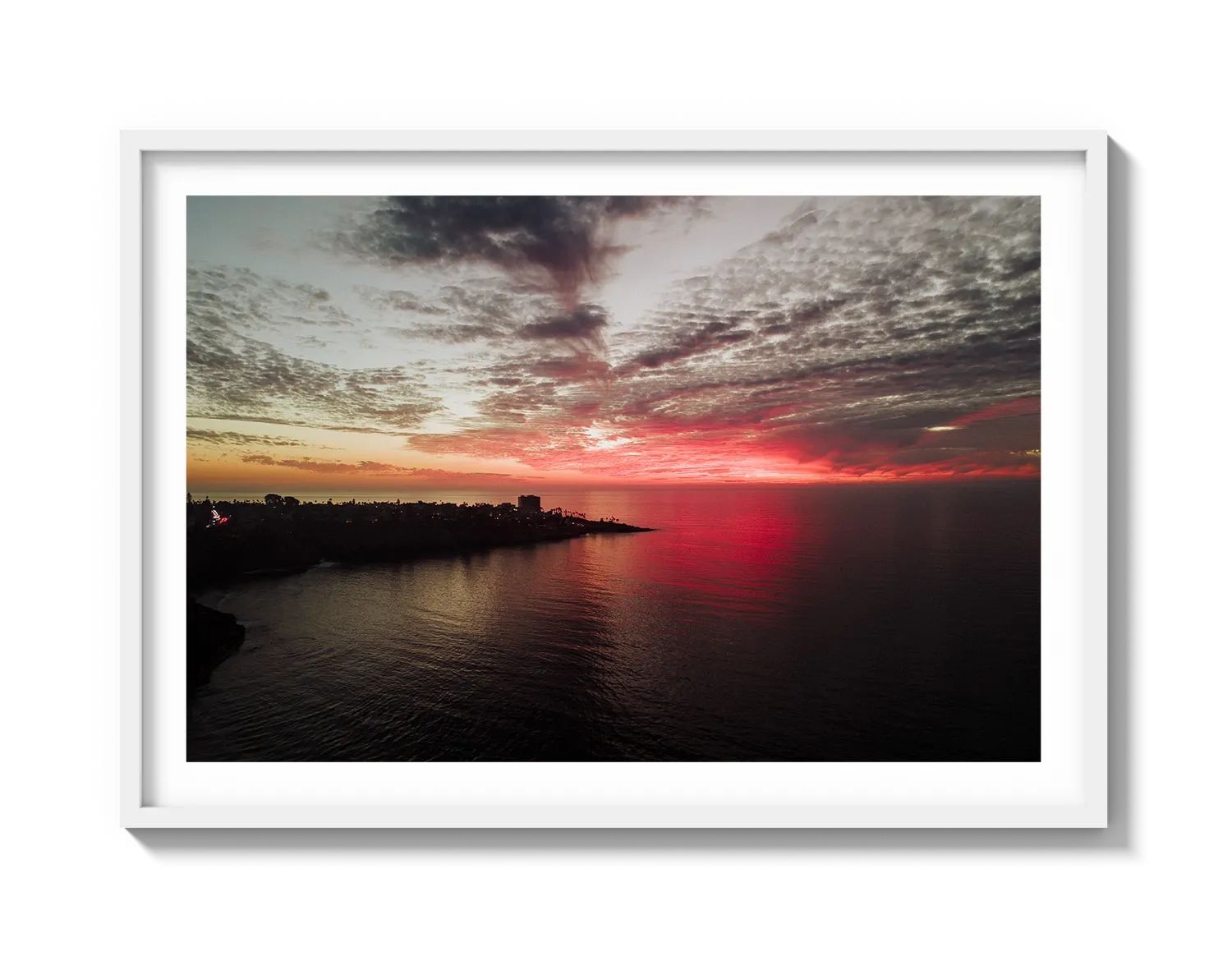 La Jolla Dark Pink Sunset