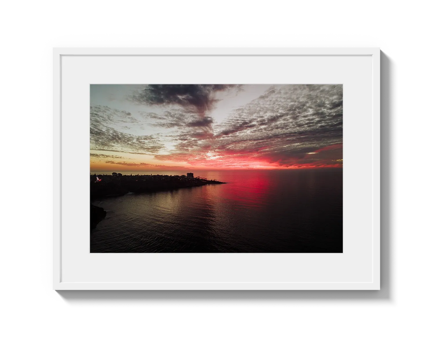 La Jolla Dark Pink Sunset