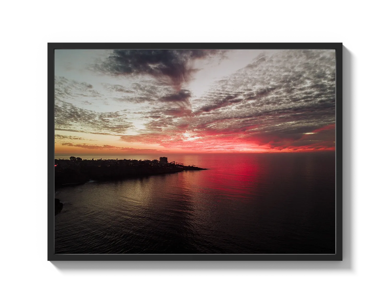 La Jolla Dark Pink Sunset