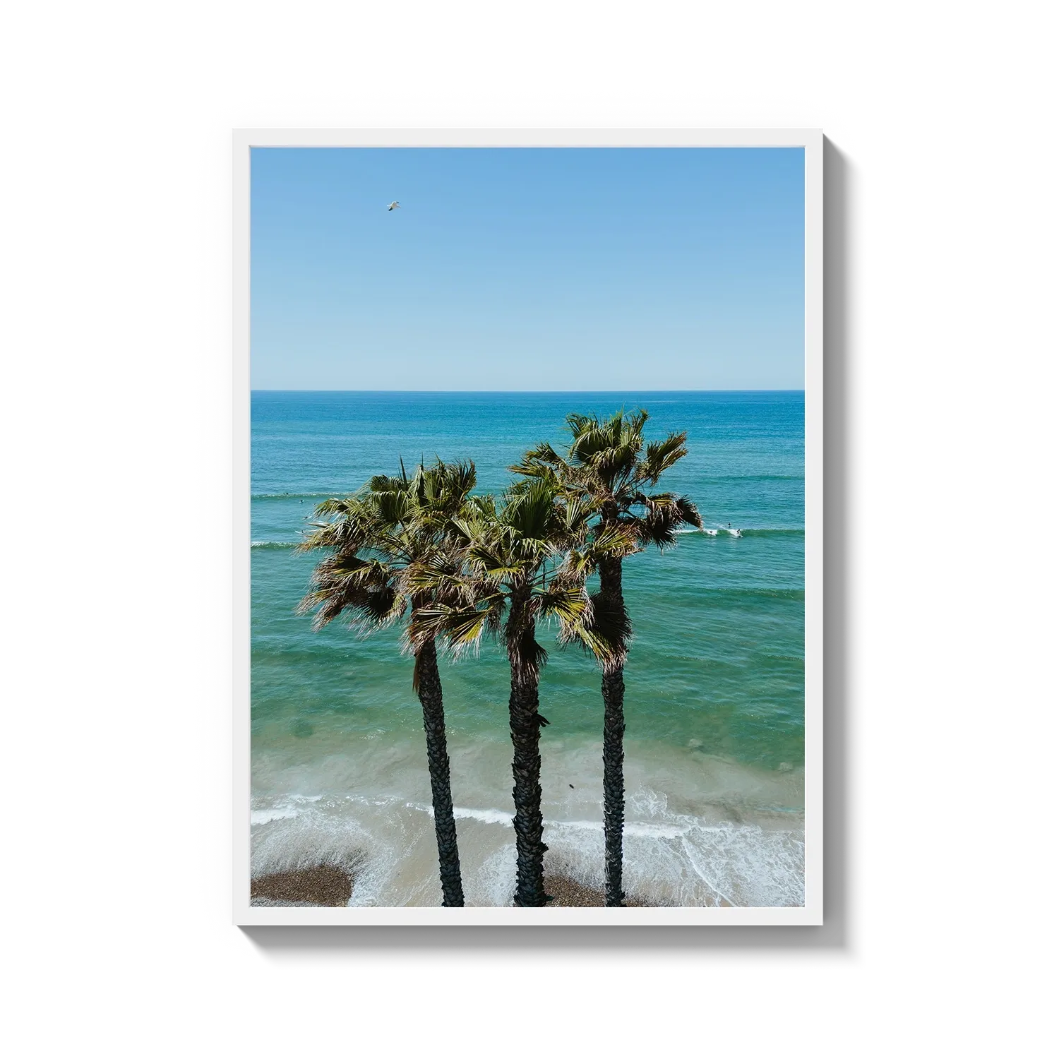 Three Palm Trees at the Beach