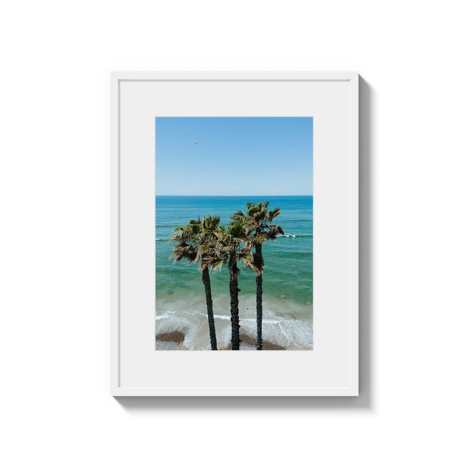 Three Palm Trees at the Beach