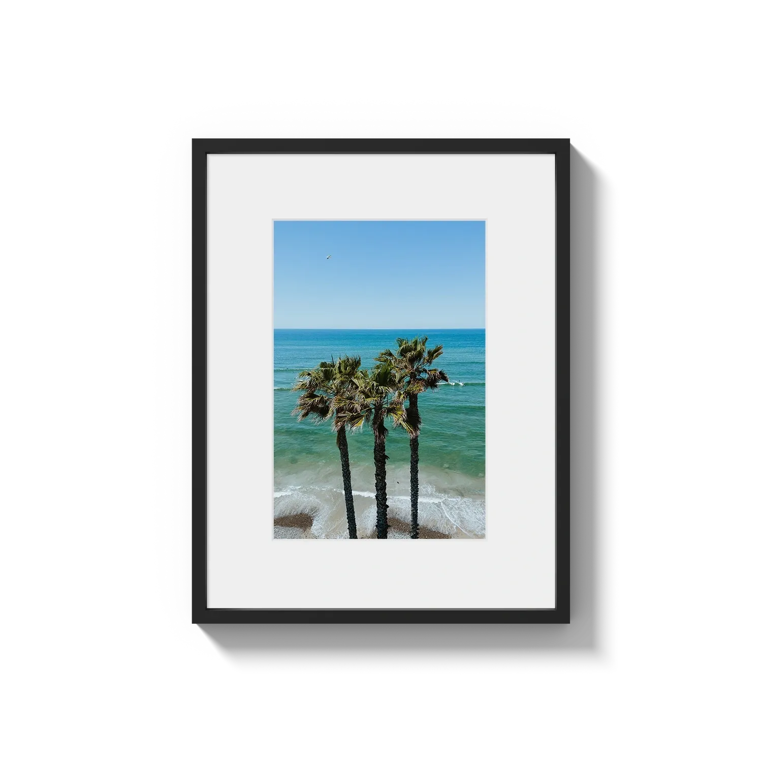 Three Palm Trees at the Beach