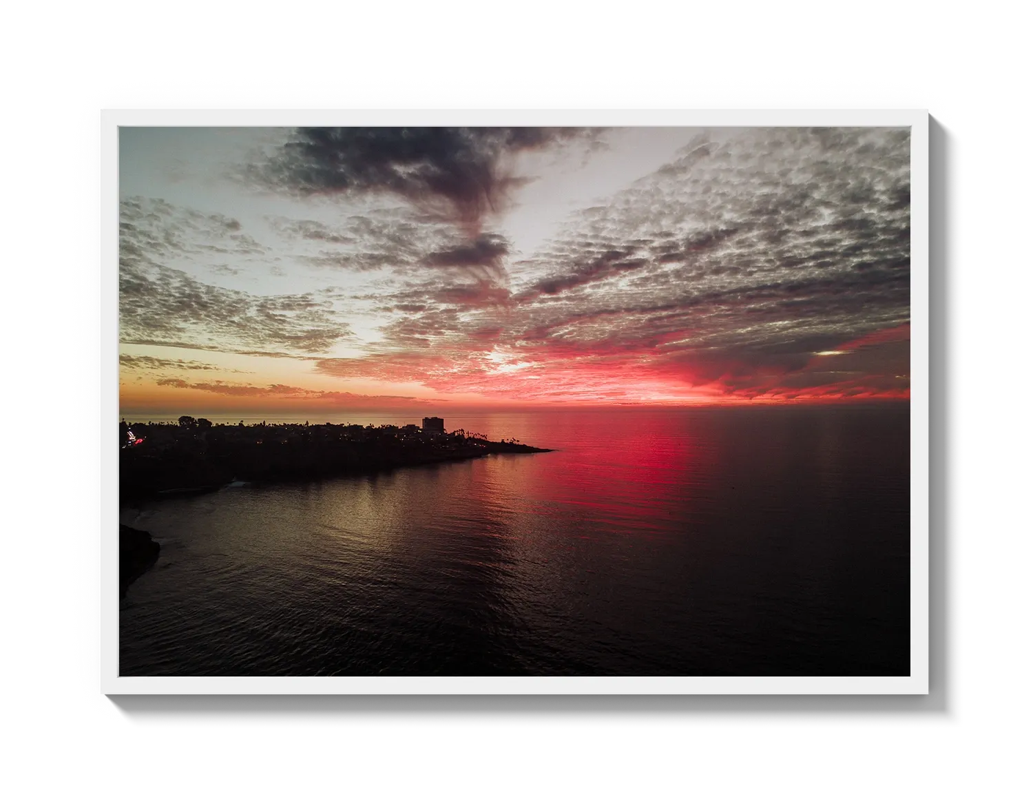 La Jolla Dark Pink Sunset