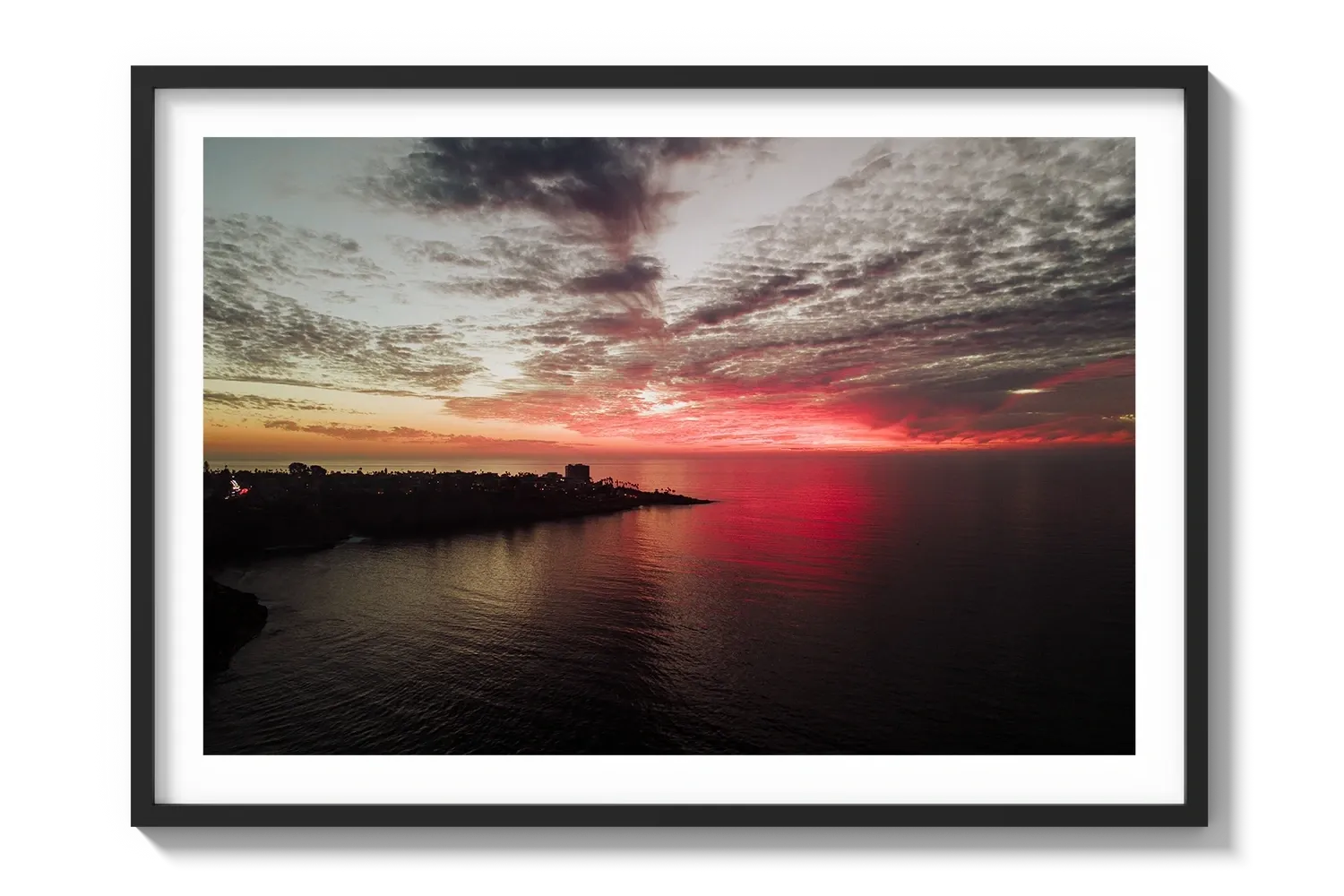 La Jolla Dark Pink Sunset