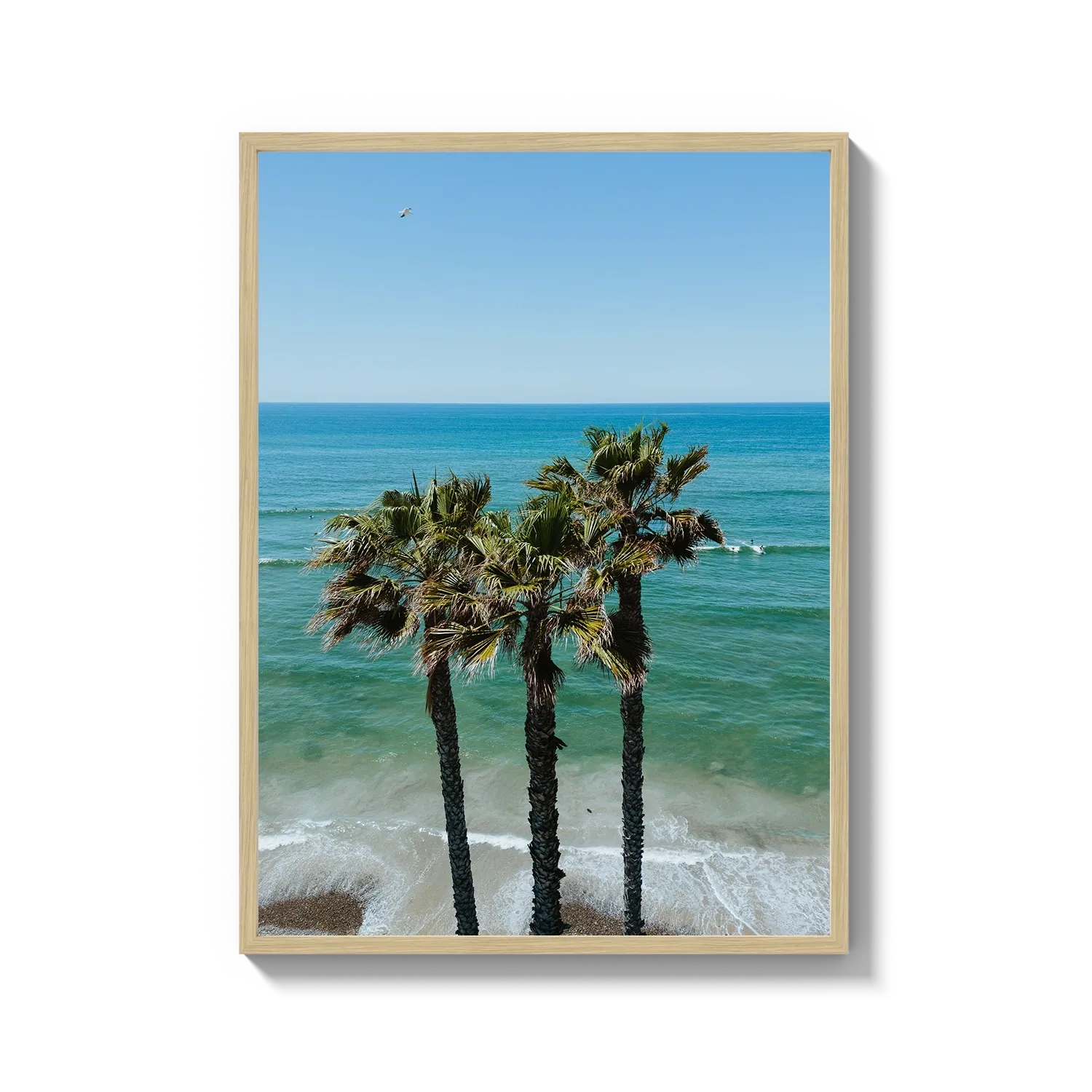 Three Palm Trees at the Beach