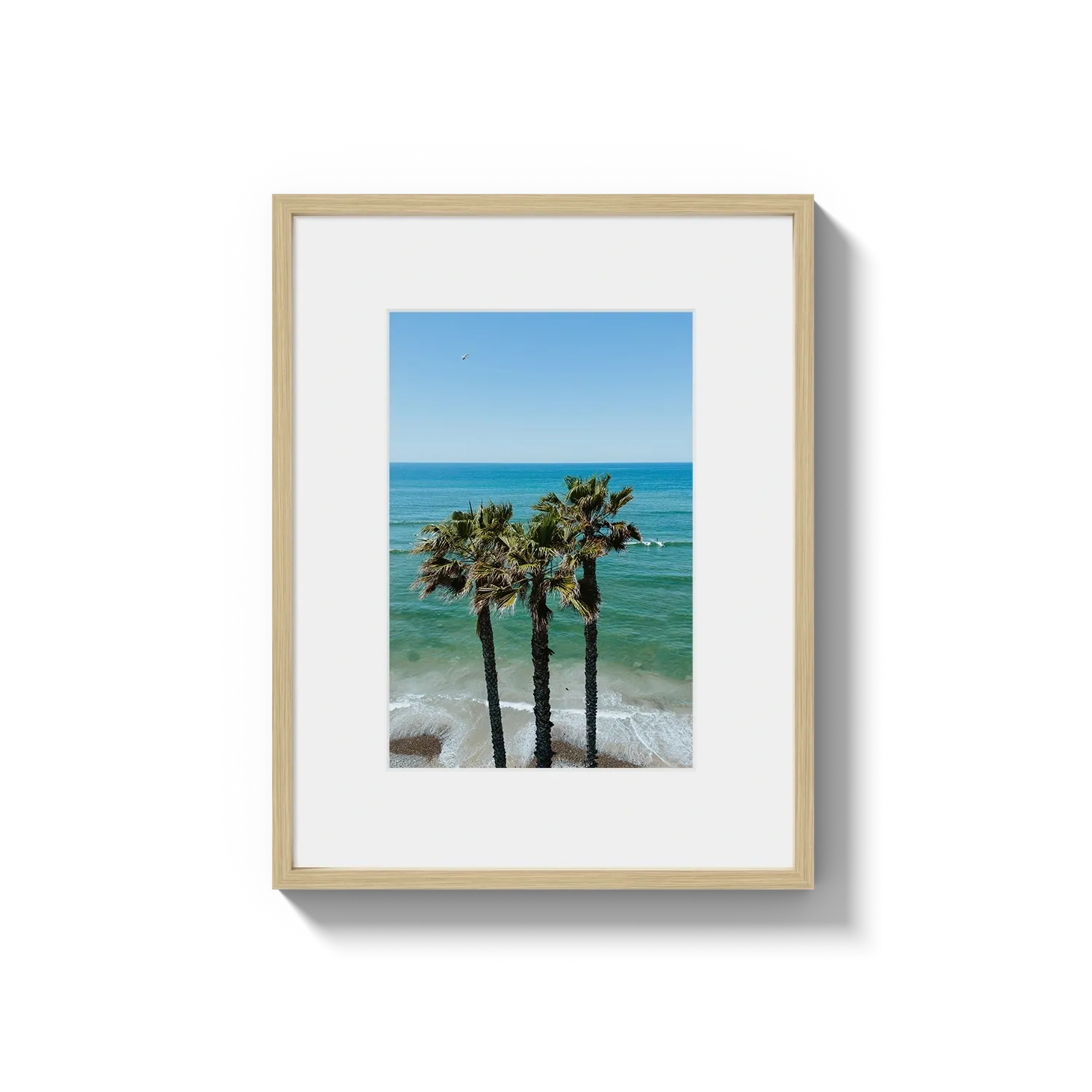 Three Palm Trees at the Beach