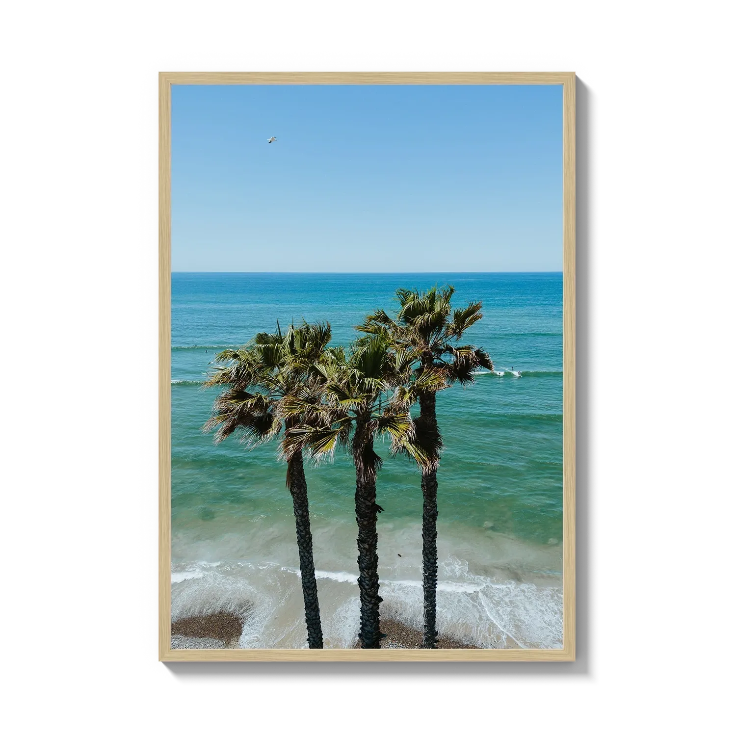 Three Palm Trees at the Beach