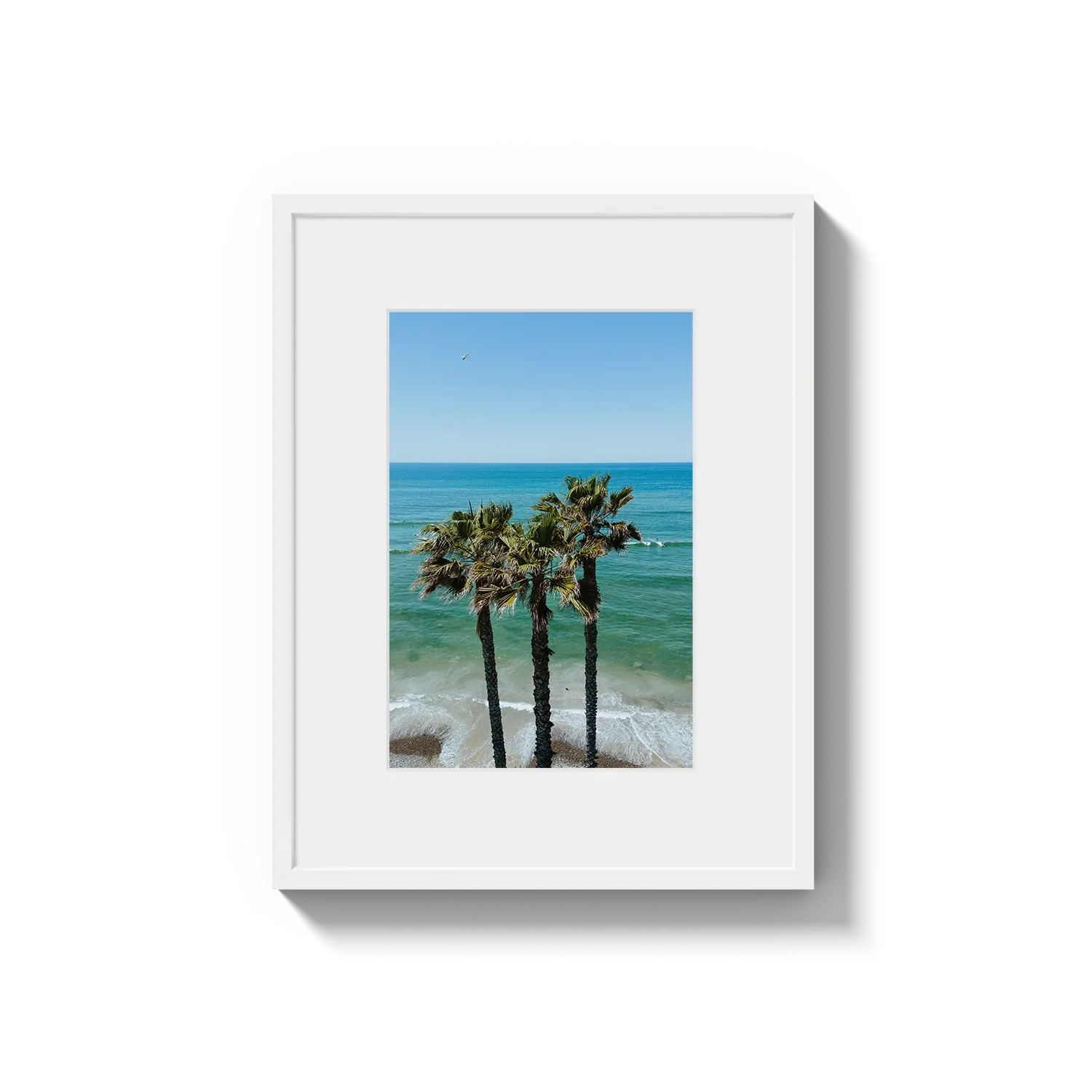 Three Palm Trees at the Beach