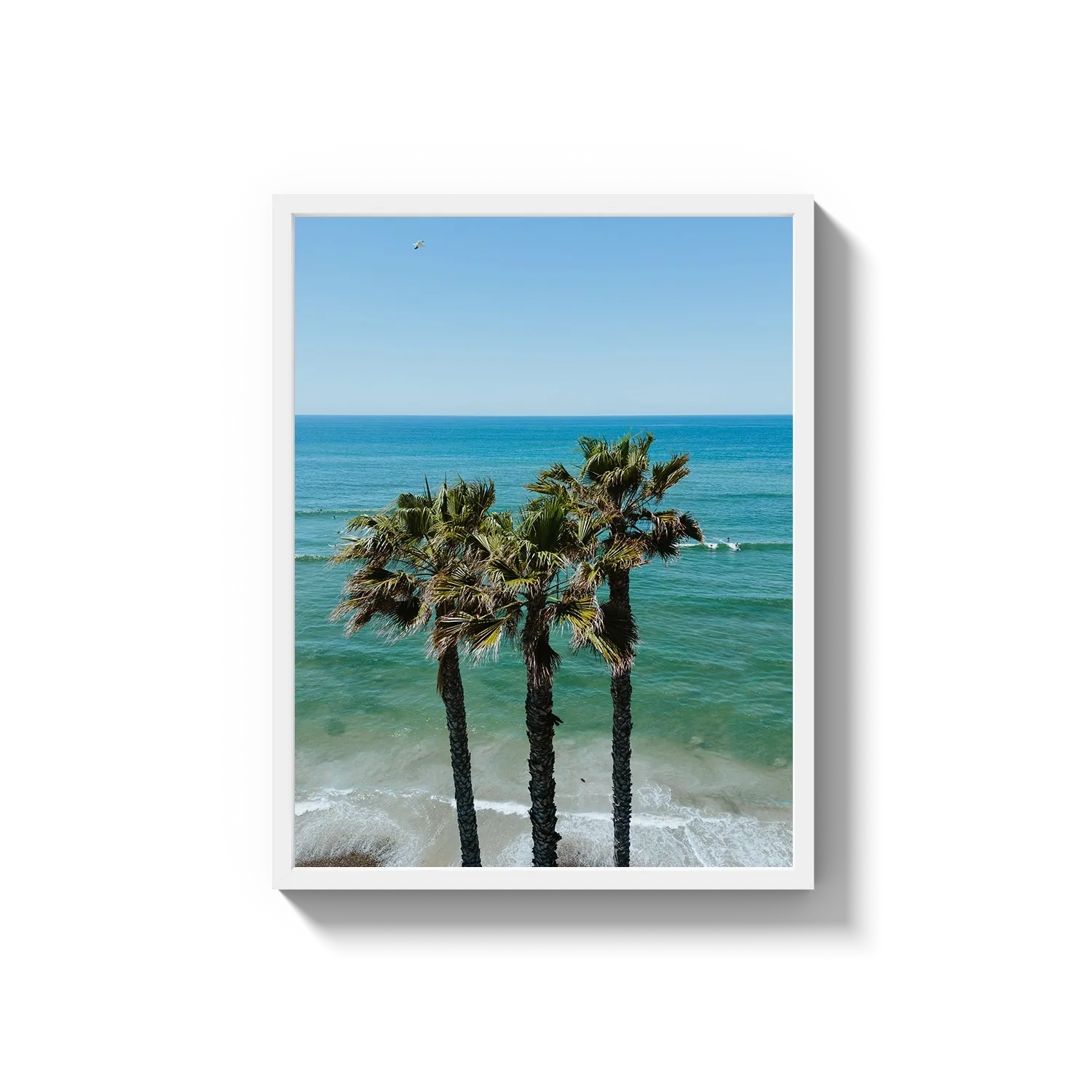 Three Palm Trees at the Beach
