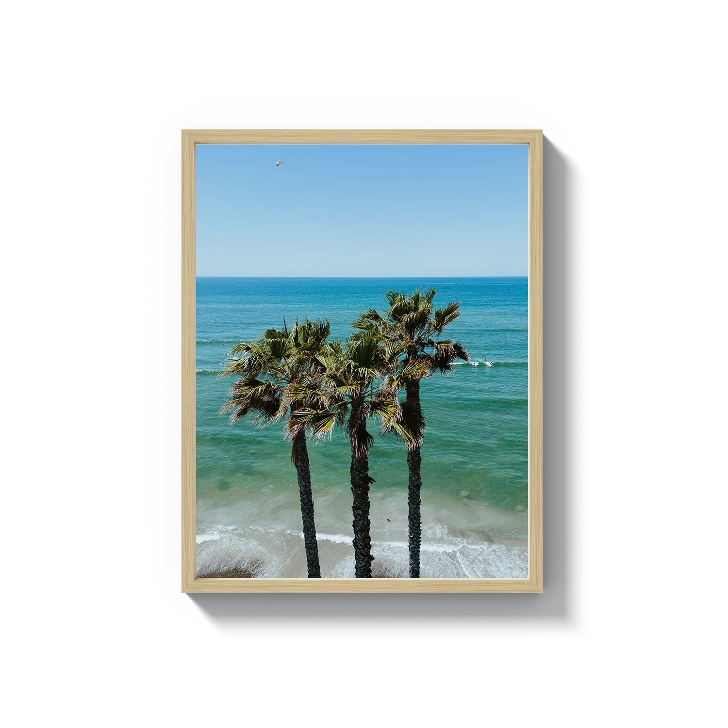 Three Palm Trees at the Beach
