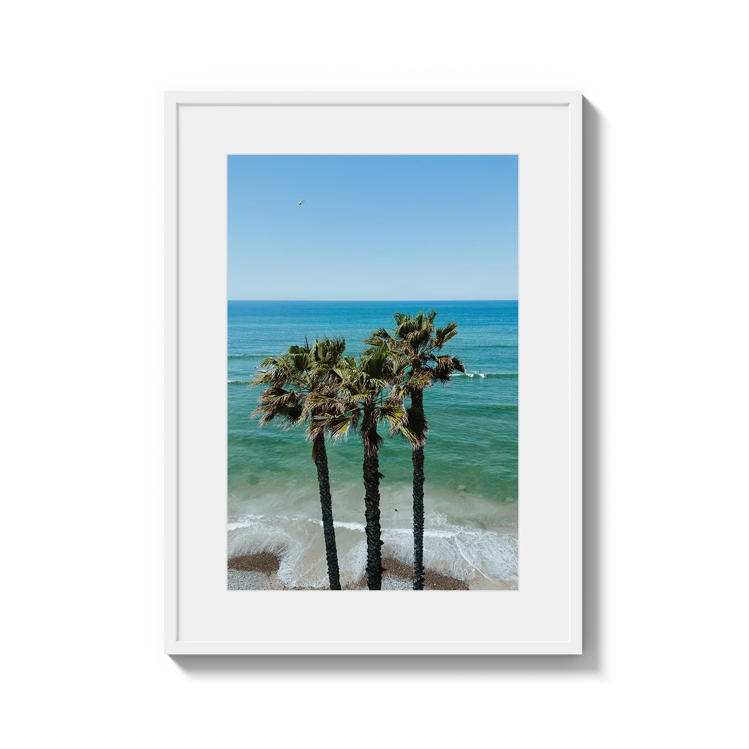 Three Palm Trees at the Beach