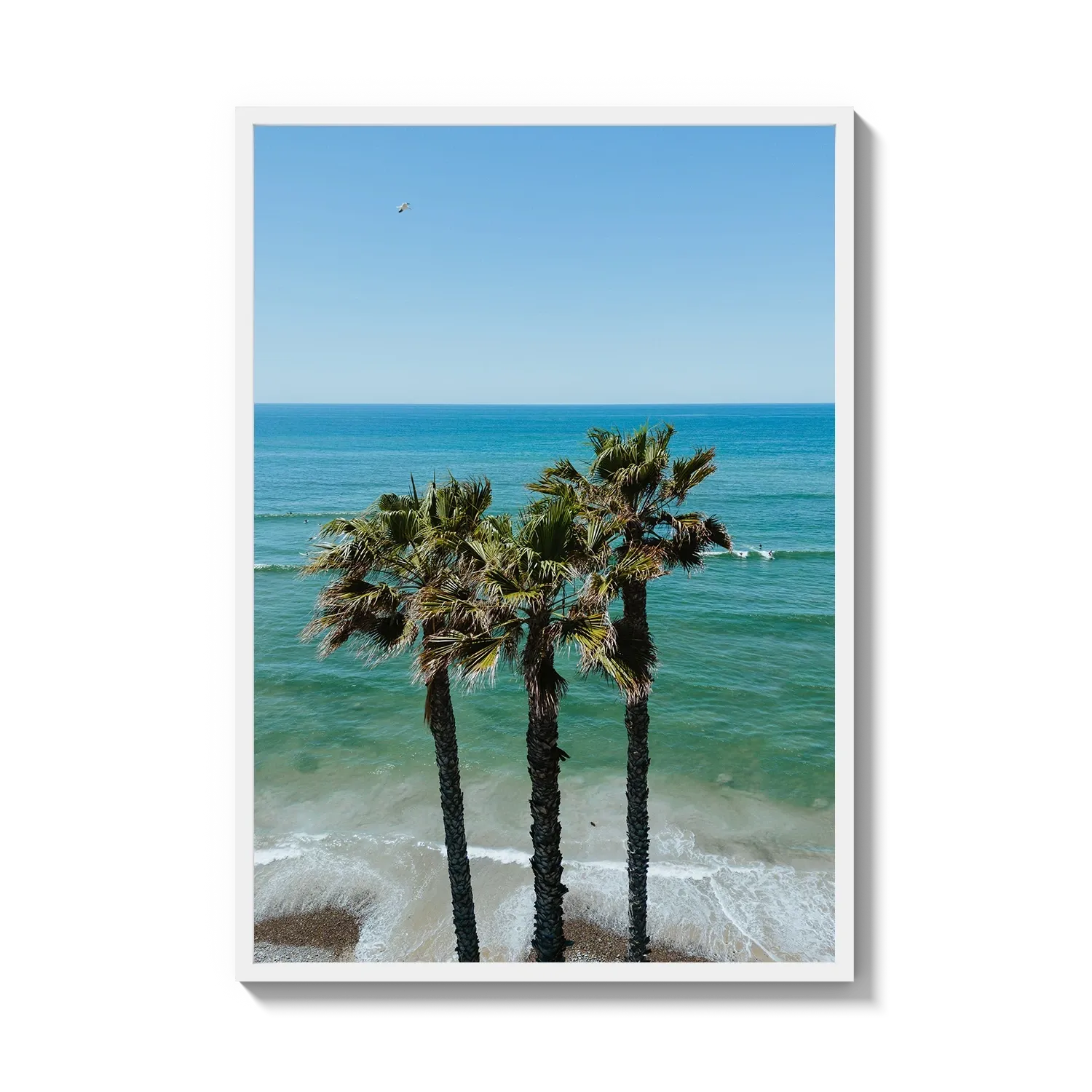 Three Palm Trees at the Beach