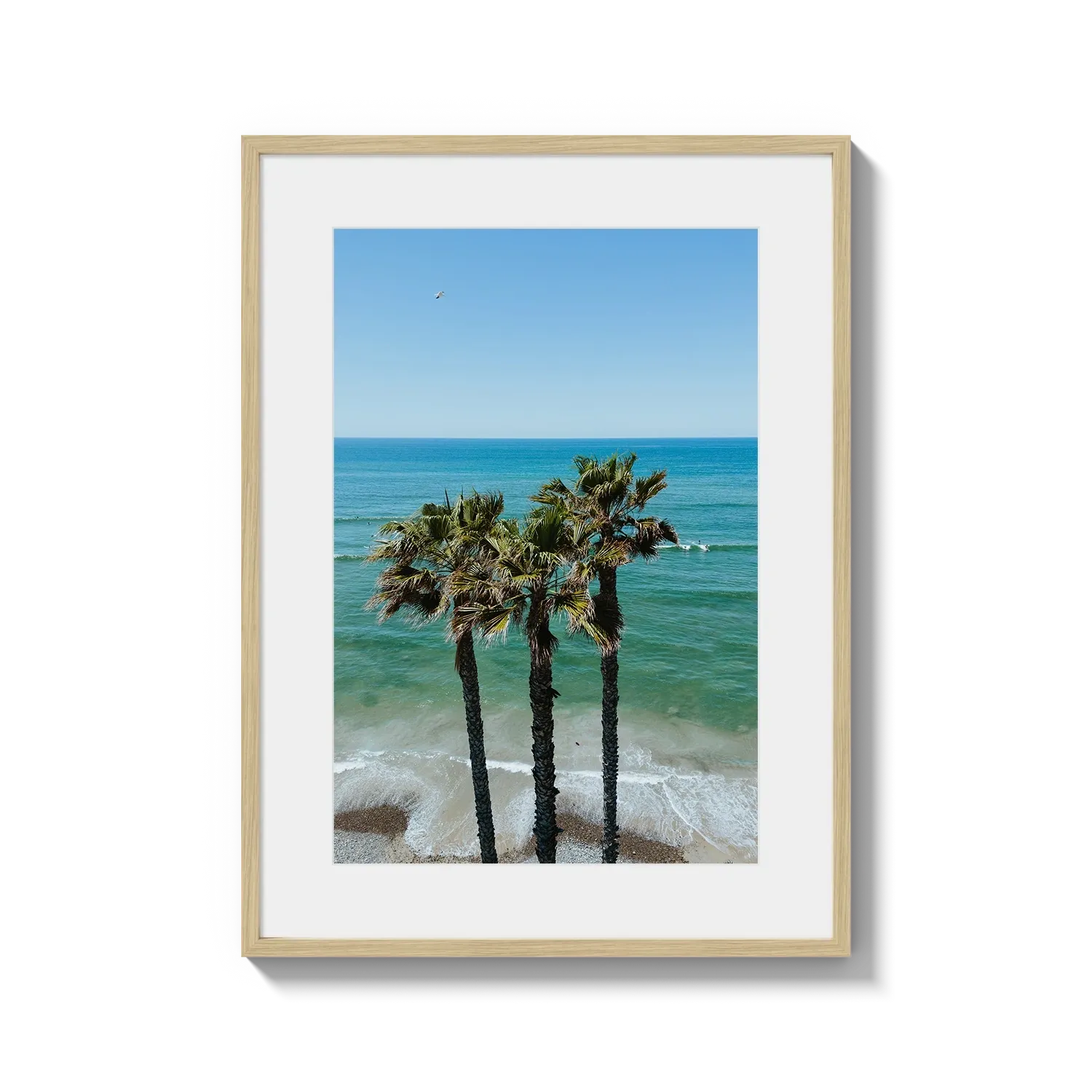Three Palm Trees at the Beach