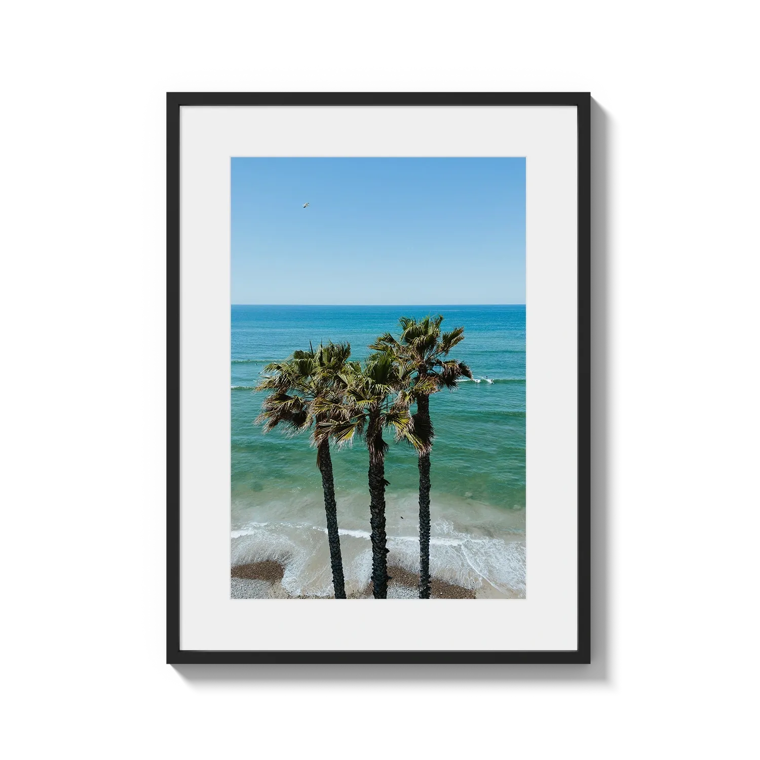 Three Palm Trees at the Beach